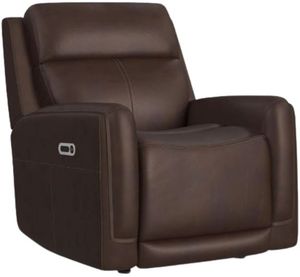 Flexsteel® Alister Burnt Umber Power Gliding Recliner with Power Headrest and Lumbar
