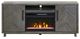 Martin Furniture Palisades Brushed Gray Fireplace TV Stand-1
