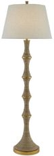 Currey & Company Bourgeon Beige/Natural Floor Lamp-0