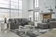 Signature Design by Ashley® Gardiner Pewter Sofa Chaise-4