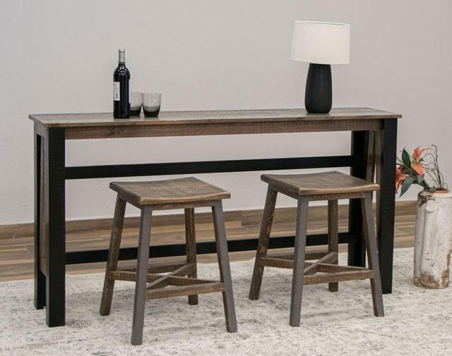 International Furniture Direct Loft Brown/Gray Counter Stool-1
