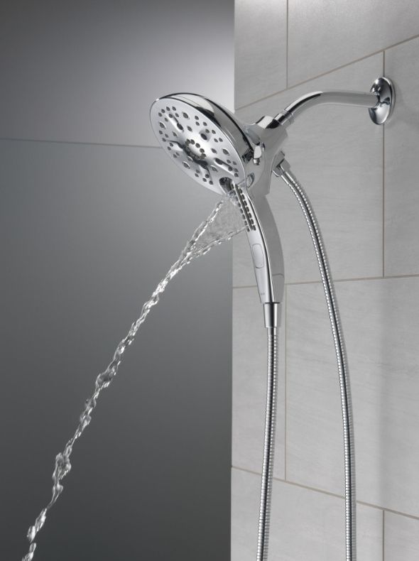 Delta Universal Showering In2ition® H2Okinetic® Lumicoat® Chrome 1.75 GPM 5-Setting 2-in-1 Shower-3