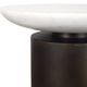 Uttermost® Olso White Marble Top Indoor-Outdoor Accent Table with Bronze Iron Base-3