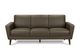 Monarch Specialties Inc. Brown 77" Faux Leather Sofa with Walnut Wood Legs-0