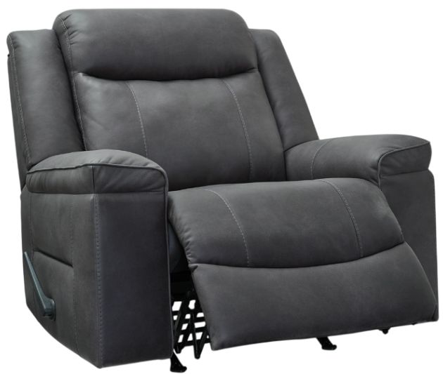 Signature Design by Ashley® Status Check Shadow Manual Rocker Recliner-2