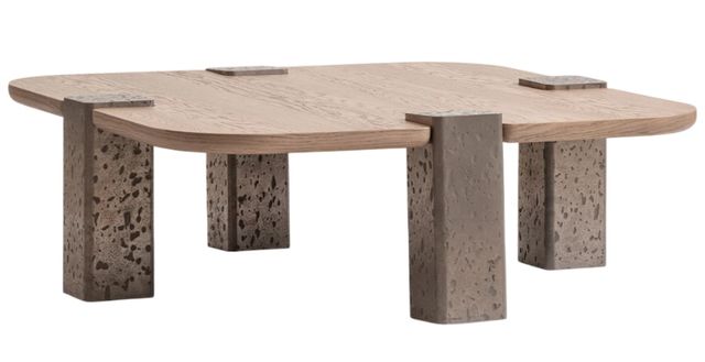 Michael Amini® Bristol Point Saddle Brown Cocktail Table -0