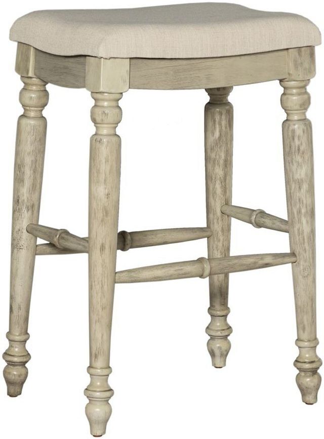 Linon Marino Antique White Bar Stool-0