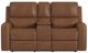 Flexsteel® Linden Caramel Power Reclining Loveseat with Console, Power Headrests and Lumbar-2