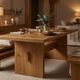 Crestview Collection Brookhaven Tan Dining Table-1