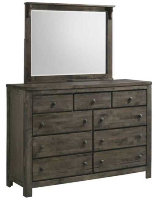 American Wholesale Furniture Cassidy Dark Vintage Gray Mirror-1
