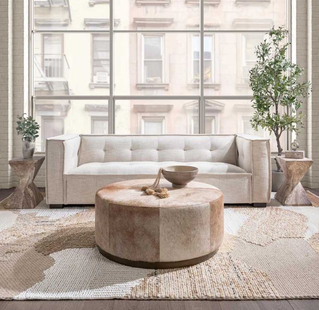 Classic Home Element Beige Upholstered Sofa-1