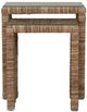 Bramble Tuscan Glass Top Nesting Table with Natural Base-4
