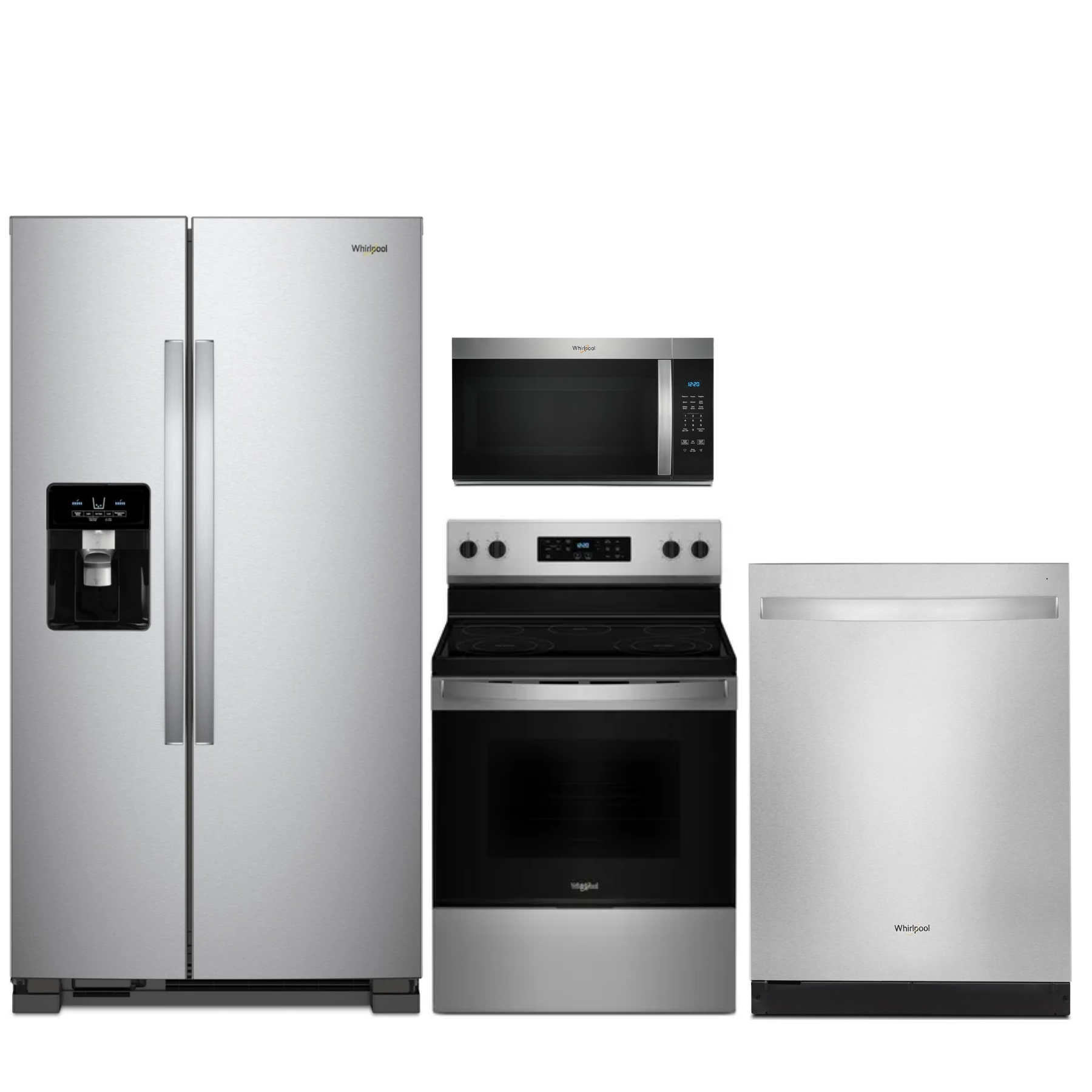 Whirlpool® 4 Piece Fingerprint Resistant Stainless Steel