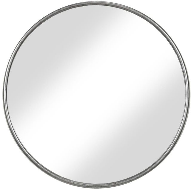 Martin Svensson Antique Pewter Round Accent Mirror-0