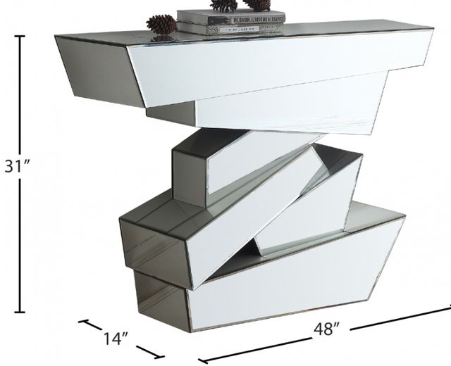 Meridian Furniture Jade Mirrored Console Table-1