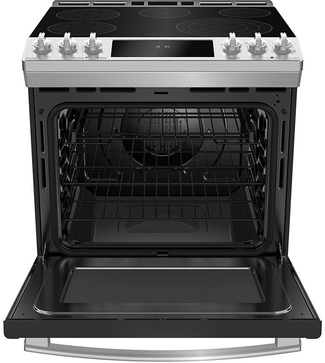 GE Profile™ 30" Fingerprint Resistant Stainless Steel Slide In Electric Range-1