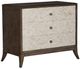 Vanguard® Furniture Vanguard McKinney Bone Chevron/Flaxen Stone Nightstand-0