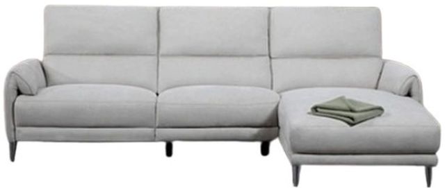 Furniture of America® Brande Light Gray Power Reclining Sectional with Right Chaise-0