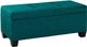 Elements International Ethan 3-Piece Teal Storage Ottoman Set-3