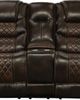 Corinthian Furniture Mcgregor Brown/Tobacco Manual Reclining Loveseat with Console-1