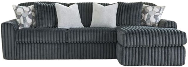 Signature Design by Ashley® Midnight-Madness 2-Piece Gunmetal Right-Arm Facing Sectional with Chaise-0