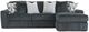 Signature Design by Ashley® Midnight-Madness 2-Piece Gunmetal Right-Arm Facing Sectional with Chaise-0