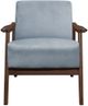 Mazin Furniture Carlson Blue Gray Upholstered Accent Chair-1