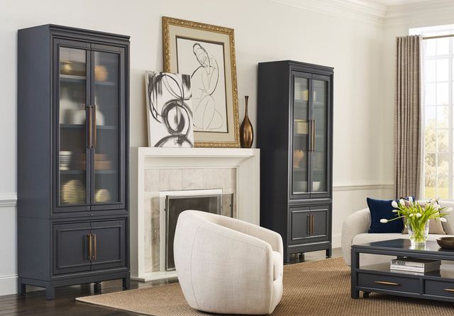 aspenhome® Alexander Midnight Display Cabinet-1