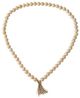 A & B Home Beige Dia Pine Sphere Beads Decorative Object-1
