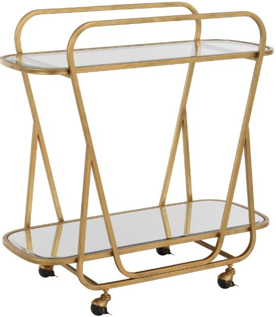 Uttermost® Swain Brass Serving Cart