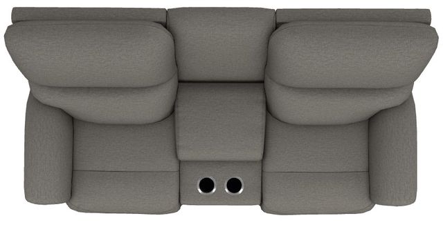 La-Z-Boy® Brooks Charcoal Power Reclining Loveseat with Console and Headrest-4