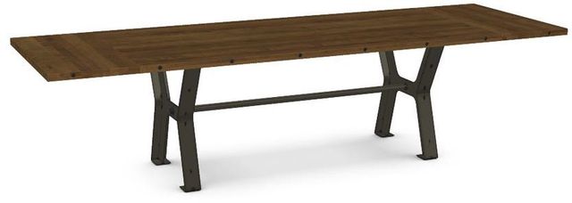 Amisco Customizable Parade 31" Solid Birch Table with Two Leaf's -0
