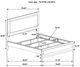 Coaster® Caraway Light Gray/White California King Upholstered Panel Bed-3