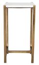 Uttermost® Affinity White Accent Table with Gold Base-4