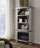 Aspenhome® Sawyer Lighthouse Grey Fireplace Display Case-1