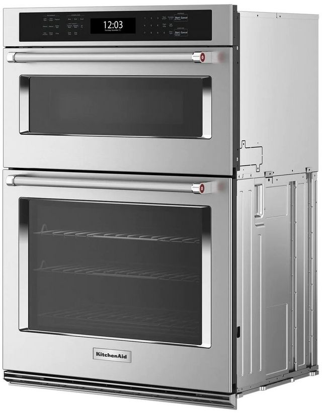 KitchenAid® 30" PrintShield Stainless Steel Oven/Microwave Combo Electric Wall Oven-4