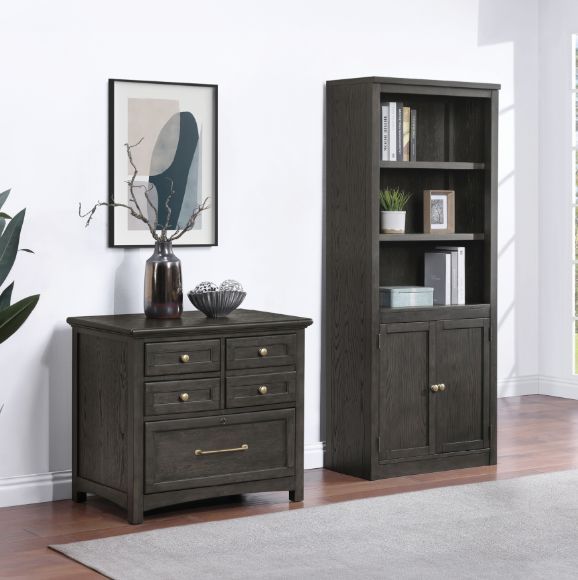 Winners Only® Addison Charcoal Lateral File-1