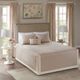 Olliix by Madison Park 4 Piece Khaki Full/Queen Breanna Cotton Reversible Tailored Bedspread Set-0