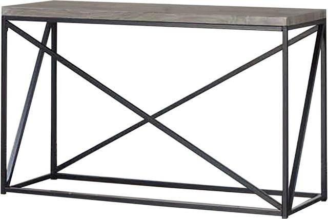 Coaster® Birdie Grey Rectangular Sofa Table with Black Metal Base -0
