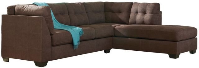 Benchcraft® Maier 2-Piece Walnut Right-Arm Facing Sectional and Chaise-0