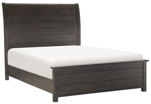 Homelegance® Hebron Dark Cherry California King Sleigh Bed-0