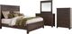 Liberty Furniture Thornwood Hills 4-Piece Rock Beaten Brown King Panel Bed Set-0