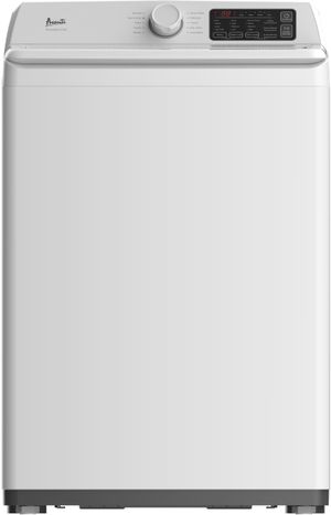 front view of the Avanti® 3.7 Cu. Ft. White Top Load Washer