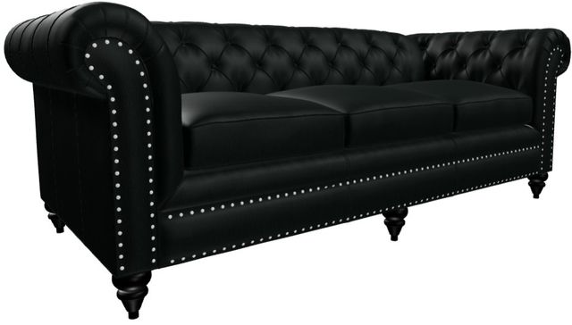Craftmaster® Customizable CM Leather Tufted Sofa-2
