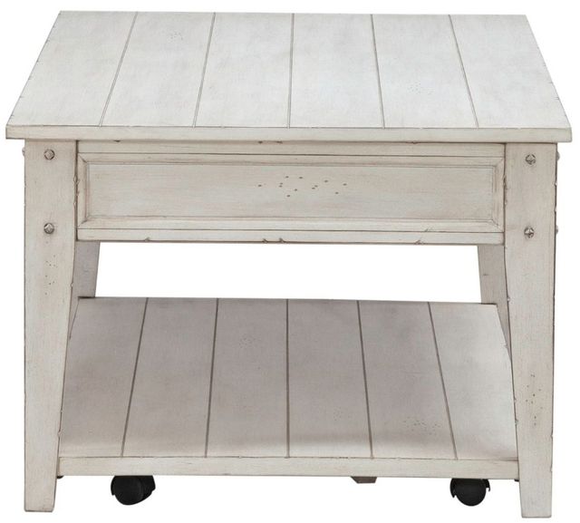 Liberty Furniture Lake House Weathered White Lift Top Cocktail Table-3