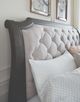 Magnussen Home® Bellamy Beige/Peppercorn California King Upholstered Sleigh Bed-4