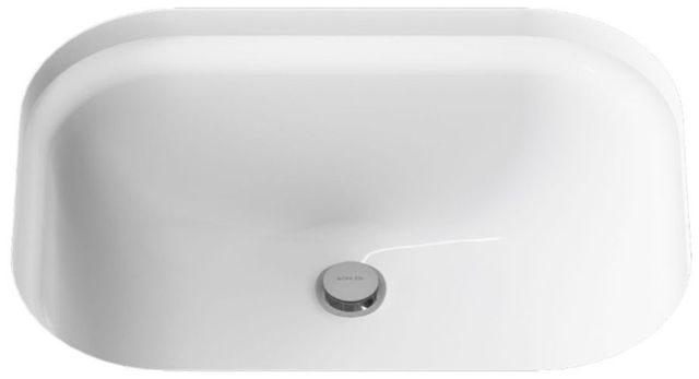 Kohler Tahoe® White 20" Widespread Rectangular Undermount Bathroom Sink-4