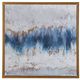 Olliix by Madison Park Blue/Grey Blue Embrace Framed Canvas with Gel Coat and Gold Foil-0
