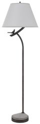 Cal® Lighting & Accessories Rancho Black Iron Floor Lamp-0