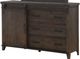 Holland House Furniture Montana Charcoal Drawer Dresser with Barn Door Hardware & Soft-Closing Drawers-0